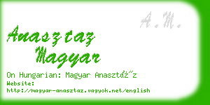 anasztaz magyar business card